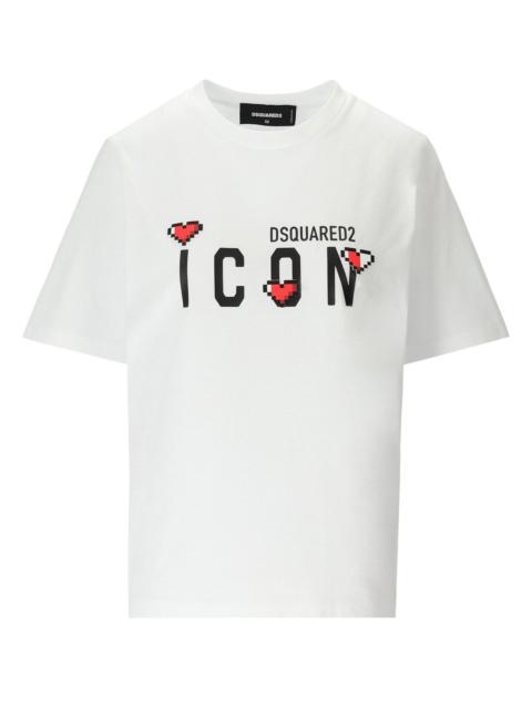 Dsquared2 Icon Game Lover Easy White T Shirt