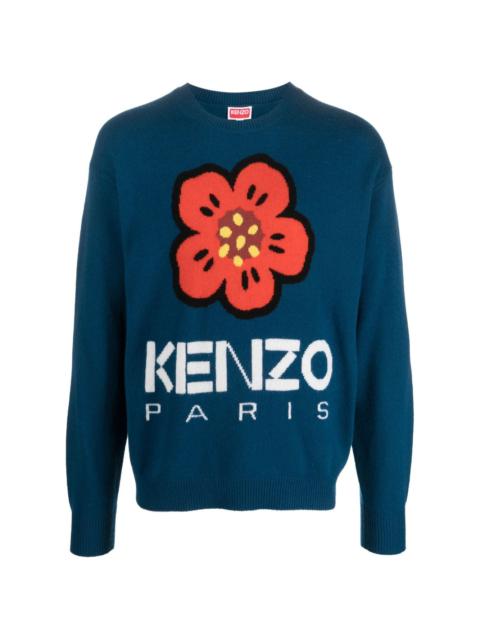 KENZO Boke Flower intarsia-knit jumper