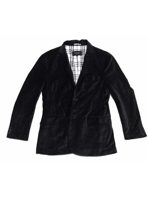 Other Designers Vintage - Vintage Burberry Novacheck Velvet Blazer Coat