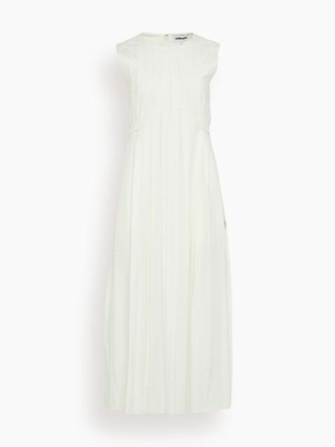 Saint Art Judson Pleated Maxi Dress in Ivory