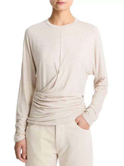 Vince Draped Long Sleeve Top