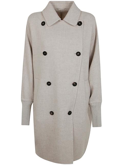 Brunello Cucinelli Brunello Cucinelli Women Over Peacoat Overcoat