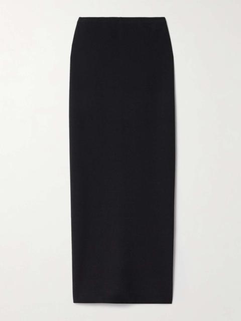 Lilth crepe-jersey maxi skirt Black