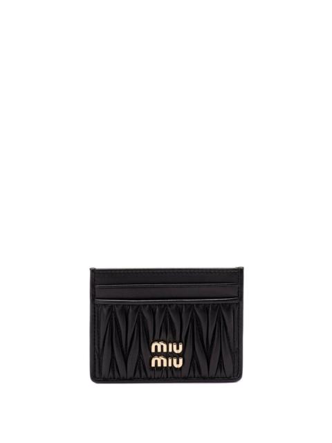 Miu Miu Miu Miu Women Matelassé Nappa Leather Card Holder