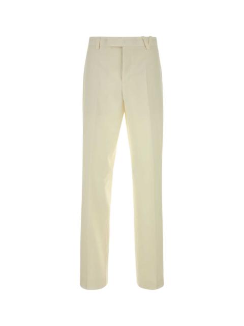 VERSACE Versace Men Ivory Wool Blend Pant