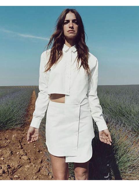 JACQUEMUS Split shirt dress