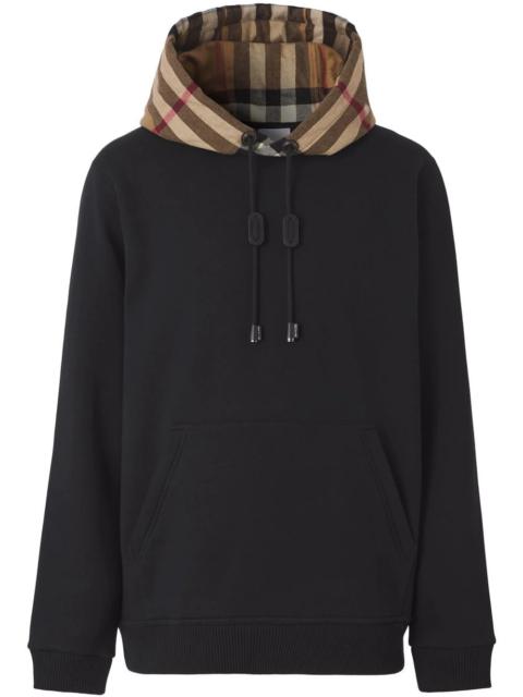 Burberry check-detail hoodie