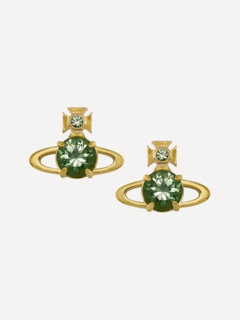 Vivienne Westwood Gold-Tone Reina Large Stud Earrings