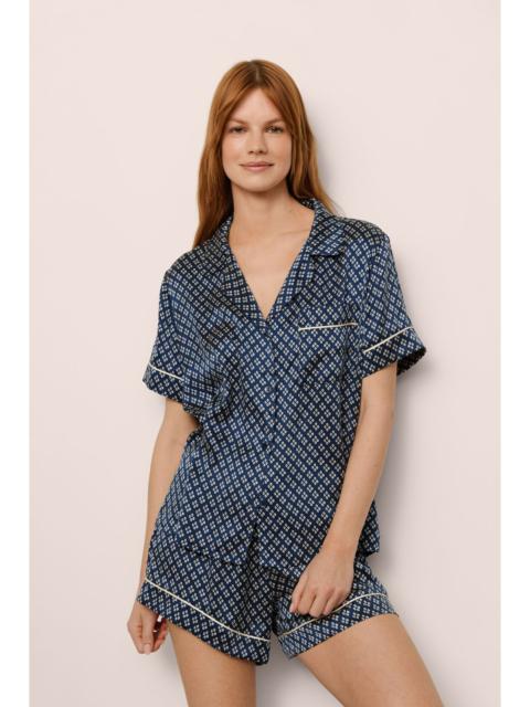 eberjey Inez Washable Silk Printed Short PJ Set