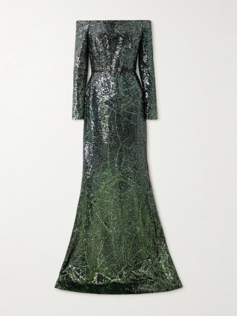 maje Satin-look maxi dress | REVERSIBLE