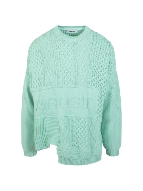 Ambush AMBUSH Patchwork Knit Crewneck Sweater