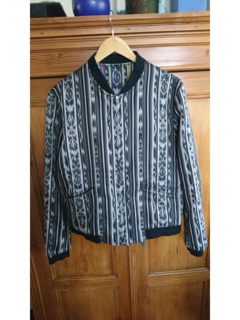 Saint Laurent Reversible Ikat Multicolour Bomber Jacket 52 M
