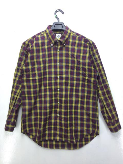 Other Designers Designer - Gres Paris Checkered Casual Shirt Made In Japan