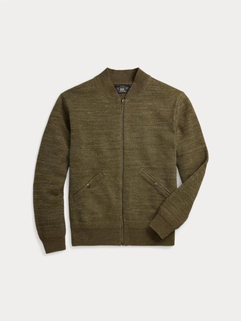 RRL by Ralph Lauren Cotton-Wool Full-Zip Sweater