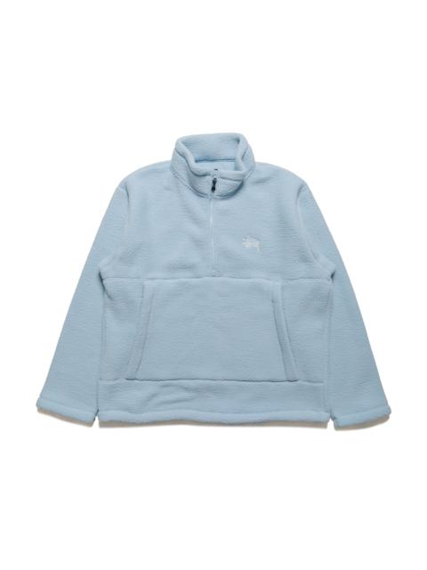 Stüssy Stüssy Polar Fleece Half Zip Mock Neck Blue