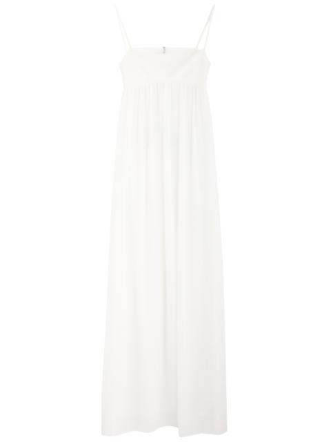 La Robe Peplo sheer chiffon maxi dress