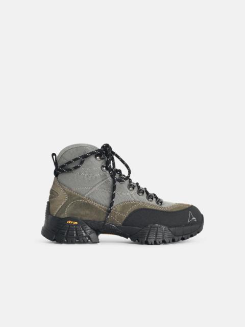ROA 'ANDREAS RAW' SAGE GREEN NYLON BOOTS