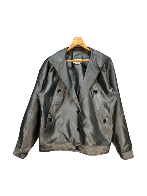 Other Designers Vintage - 90's SUSANNA BEVERLY HILLS Shiny Grey Jacket #A75-1812