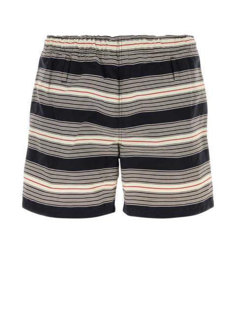 Prada Prada Men Embroidered Nylon Swimming Shorts