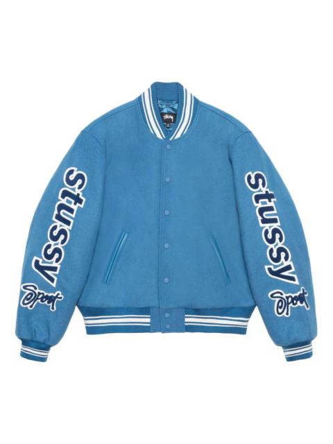 Stussy SS24 VARSITY Jacket 'Blue' 115748