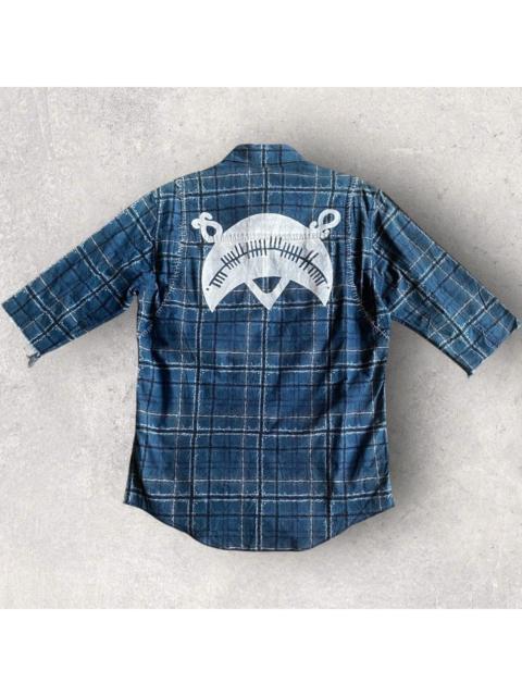UNDERCOVER Scab Barb Wire Plaid Shirt