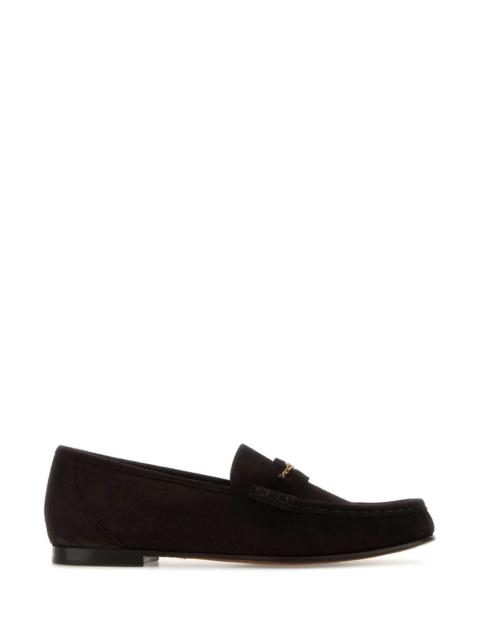 Chloé Chloe Women Dark Brown Suede Loafers