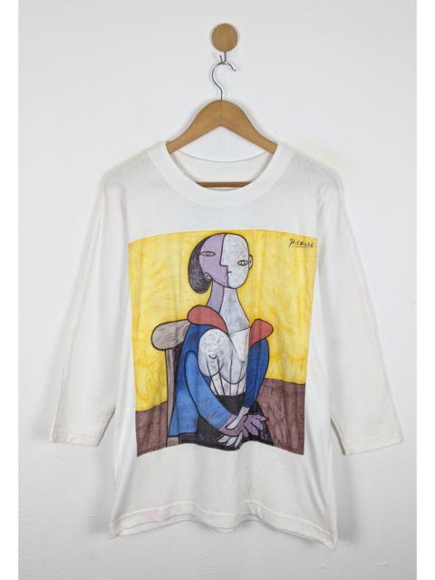 Other Designers Vintage - Vintage Picassso Femme A La Chaise Sur Fond Art Shirt