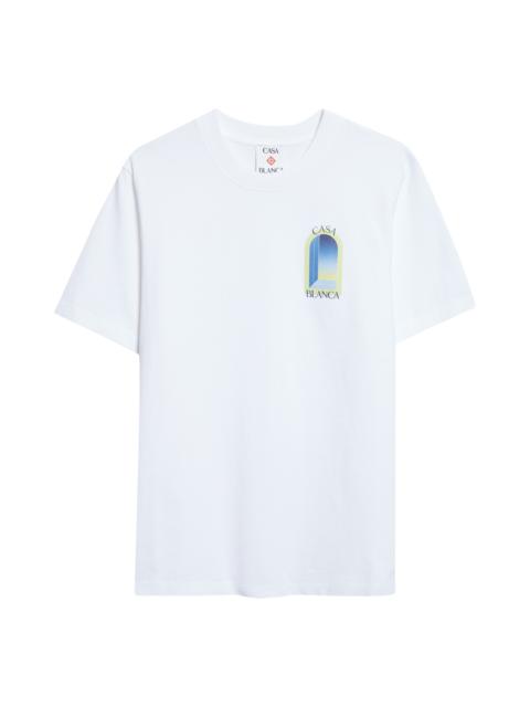 CASABLANCA Casablanca Arches Classic Organic Cotton Graphic T-Shirt in Bright White at Nordstrom