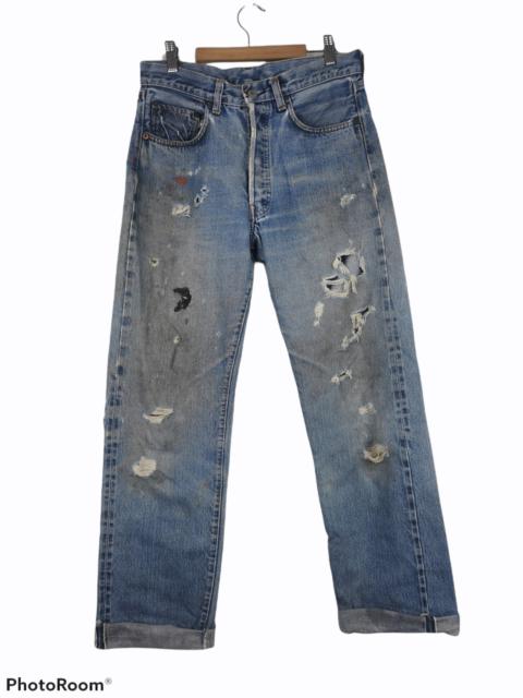 Other Designers Vintage - 💥RARE💥Vintage Distressed Levi's Rindem Button No 6