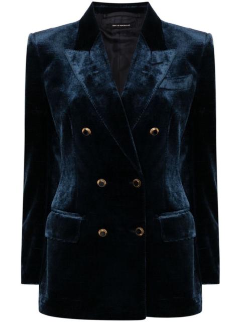 TOM FORD Velvet Wallis Double Breasted Jacket