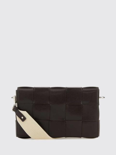 Bottega Veneta Bottega Veneta Men Bottega Veneta Cassette Intrecciato Woven Calfskin Crossbody Bag