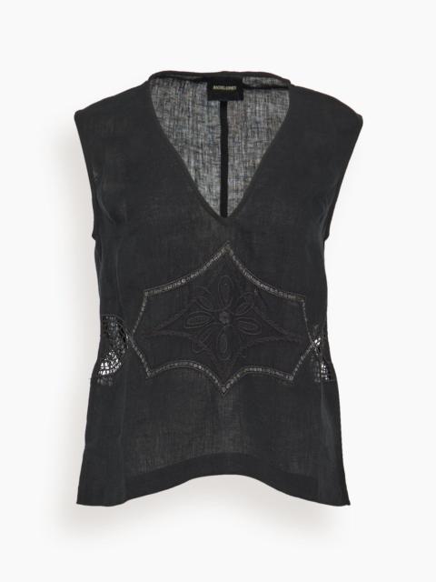 RACHEL COMEY Hendry Top in Black