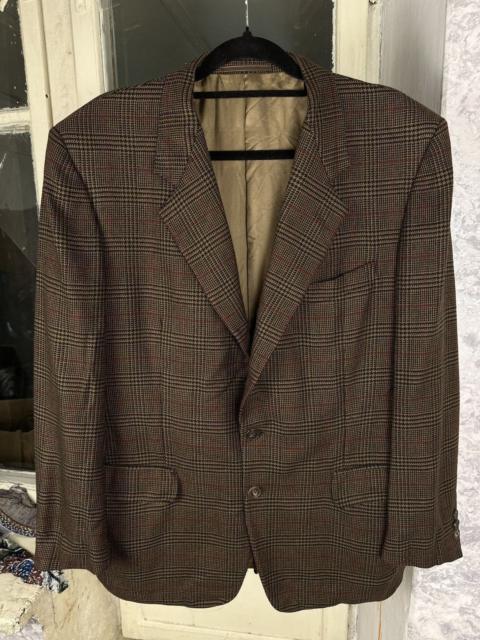 Z Zegna Vintage Ermenegildo Zegna Cashmere Check Blazer Jacket