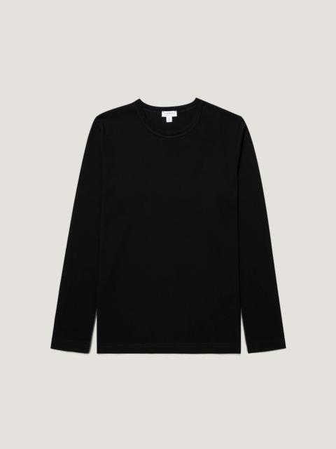 Sunspel Long Sleeve Heavyweight Jersey T‑shirt