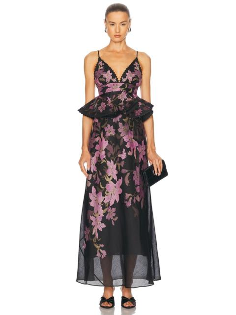 Zimmermann Dawning Ruffle Slip Dress