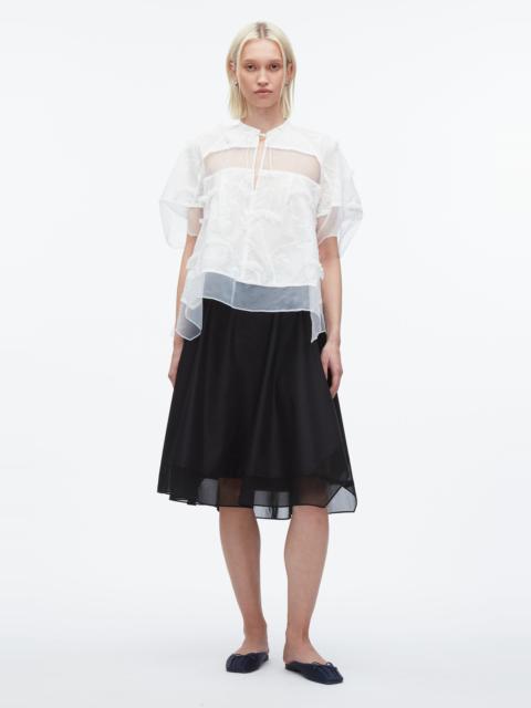3.1 Phillip Lim Embroidery Voile Top with Organza Combo