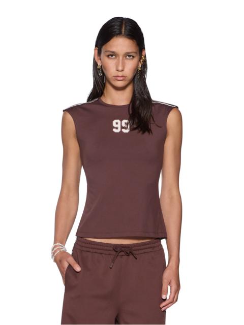 Ksubi 99 SS SLIM OPEN BACK TEE MOCHA