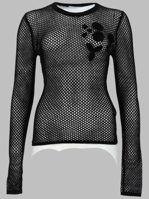 GANNI Ganni Women Top In Mesh Di Cotone Mercerizzato