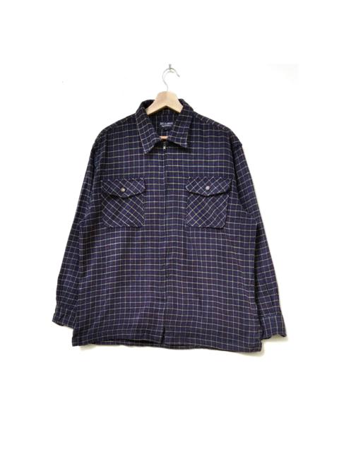 Other Designers Vintage Key Largo Woven Zipper Pocket Longsleeve Shirt