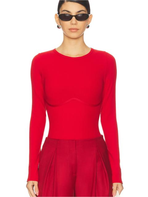 Fleur du Mal Hourglass Rib Longsleeve Bodysuit