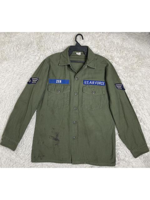 Military - Vintage 1967 US AIR FORCE Shirt Man's Cotton Sateen OG 107