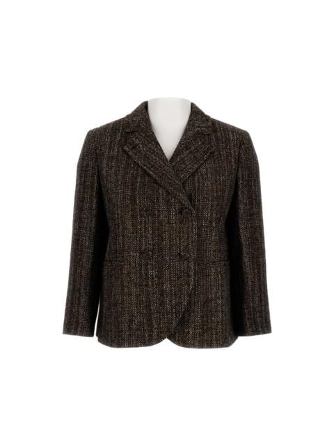 FENDI Short Double Breasted Wool Jacket