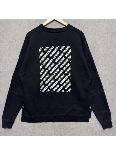 NUMBER (N)INE Number (N)ine Spell Out Logo Sweatshirt