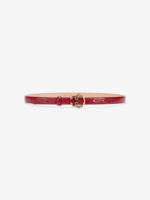 Roberto Cavalli Serpentine Leather Belt