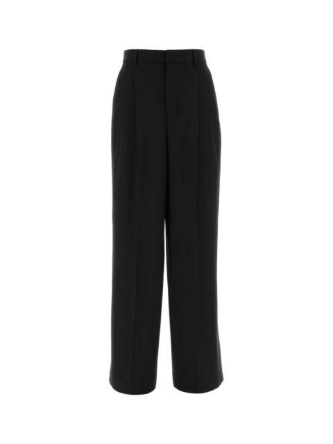 AMI Paris Ami Women Black Wool Wide-Leg Pant
