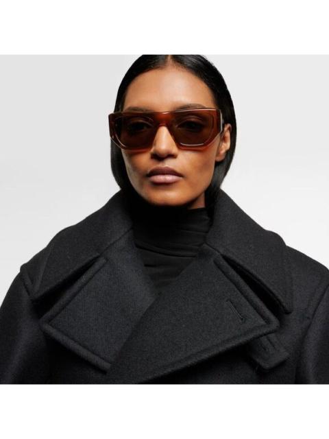 SAINT LAURENT NEW Saint Laurent SL740 002 Brown Havana Square Unisex Sunglasses