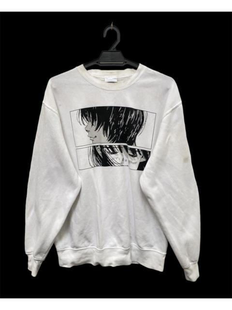 Other Designers ANIME COMIC JAPANESE DEEP SEA GIRL WHITE SWEATSHIRT