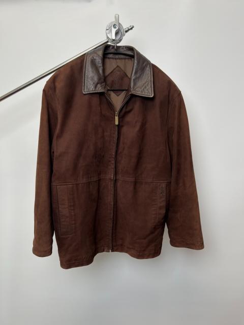 SAINT LAURENT Yves Saint Laurent vintage leather barn jacket