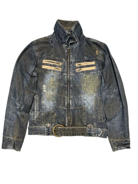Other Designers In the Attic Distressed Rusty Mudwash Jacket