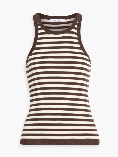 Max Mara Arnes striped cotton tank